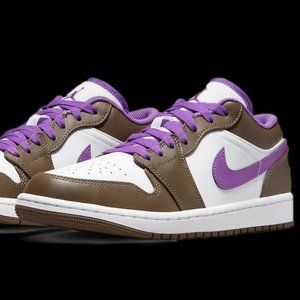 Air Jordan 1 Low Palomimo/Wild Berry-White Size 10.5 GREAT PRICE!!!!